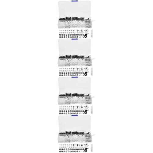 VILLCASE 4 Sets Gossip Perlen Biegeringe Zur Schmuckherstellung Perlenspinner Schmuckständer Schmuckherstellungsset Edelsteinperlen Freundschaftsarmband Set Perlen Zur von VILLCASE