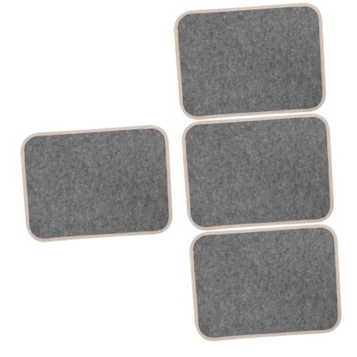 VILLCASE 4 Stück Filzunterlage tischunterlage table mats filz tischdecke painting matte felt desk mat Filzstoff Filzmatte Kalligraphie-Filzkissen Malmatte Tastaturmatte Schreibfilz gefühlt von VILLCASE