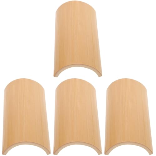 VILLCASE 4 Stück Natürliche Bastelmaterialien Bastelmaterial für Shower Dekorationen Bambusplatten für Holzschnitzerei Carving Utensil Stange tragbarer Bambus natur DIY-Hängedekoration von VILLCASE