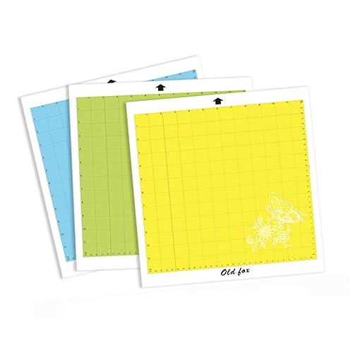 VILLCASE 4 Stück Plottermatten schneiden Schneidemaschine Modell Schneidematte Gelbe Farbe Schneidebrett cutting mat zuschneidematte PVC-Schneidematte Schnitzbretter geprägte Pads Yellow von VILLCASE