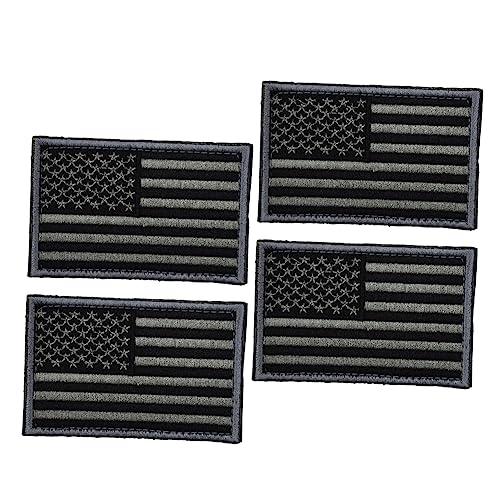 VILLCASE Selbstklebende Usa-flaggen-aufnäher 4 Stück Amerikanische Flaggen-embleme Für Uniformen Taschen Jeans von VILLCASE