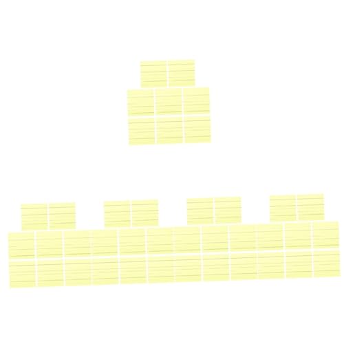 VILLCASE 4000 Blatt Haftnotizen sticky notes book notizhefte fluoreszierende Seitenmarkierungen farbige Aufkleber Haftnotizblöcke Selbstklebende Notizzettel fluoreszierendes Papier Yellow von VILLCASE