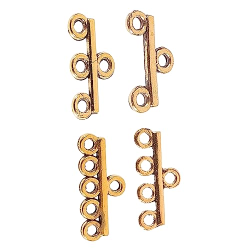 VILLCASE 40st Armband Knopf Knebelverschlüsse Für Die Schmuckherstellung Armbandherstellung Halskettenverschluss Zum Schichten Set Zur Herstellung Von Ohrringen Zubehör Legierung Golden von VILLCASE