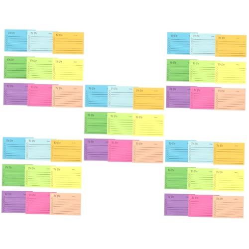 VILLCASE 45 Stk Fluoreszierende Haftnotizen Notizblöcke sticky notes book Aufkleber für Postblöcke selbstklebende Memo-Aufkleber Angebot beachten multifunktionale Hinweisaufkleber Papier von VILLCASE