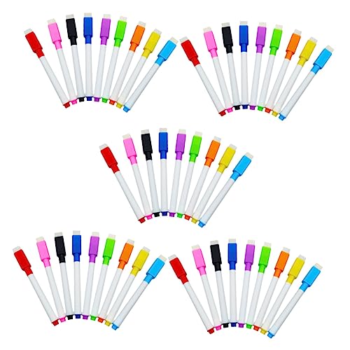 VILLCASE 45St Wischen Sie den Marker mit einer Bürste ab Planke Whiteboard-Stift Whiteboards Schule schreibkladde büroartikel Whiteboard-Grundlage Whiteboard-Versorgung Bürozubehör Plastik von VILLCASE