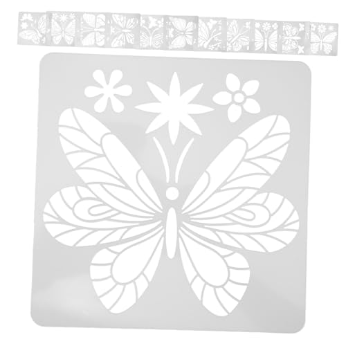 VILLCASE 48 Stk Schmetterlingsvorlage Mariposas Schmetterlinge Schablonenvorlage Butterflies painting stencil DIY painting stencil Schmetterlinge Vorlage Malvorlage das Haustier von VILLCASE