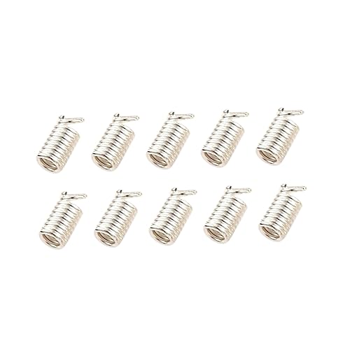 VILLCASE 5 Packungen Federschnalle schnappschäkel armbandverschluss Schmuckverschlüsse Handgemachte Schmuckstücke Silberfarben Schichtverschluss Schmuckset Haken Armbänder Anhänger Silver von VILLCASE