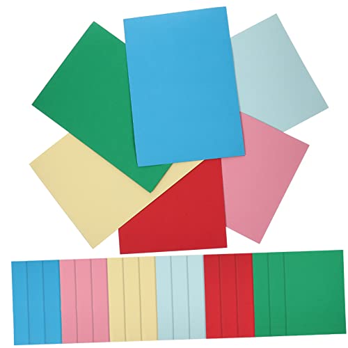 VILLCASE 5 Sätze Blaues Boden Papier Massendruckpapier Etikett Neon Platte Sonnenaufdruck Kreativpapier Paketpapier Kraft Paper Sonnenpapier Cyanotypie-diy-material Faserpapier 24 Blatt * 5 von VILLCASE