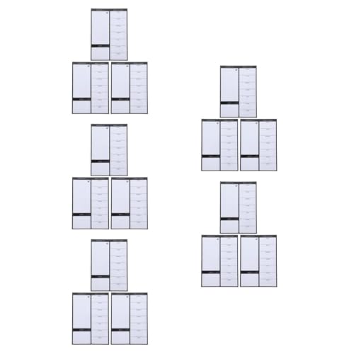 VILLCASE 5 Sätze Familienplaner Buro Zubehör Schule Planer Whiteboard Wochenplaner Magnetisch Kalender Trockenlöschtafel Für Die Wand Radiergummi-tafel Für Die Wand Film Löschen 3 Stück * 5 von VILLCASE