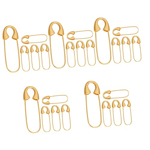 VILLCASE 5 Sätze Gold Nadel Set Dekorative Sicherheitsnadeln Nadelkissen Anstecknadel Silbernadeln Emaille Nadel Broschennadeln Babynadeln Sicherheitsnadel Halskette Große 5 Stück * 5 von VILLCASE