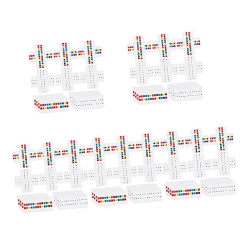 VILLCASE 5 Sätze Index-aufkleber Indexaufkleber Farbige Buchstaben Registerkarten Alphabet-klebeetiketten Notizblöcke Klebriger Markierungsaufkleber Klebestreifen Für Bücher 20 Blatt * 5 von VILLCASE