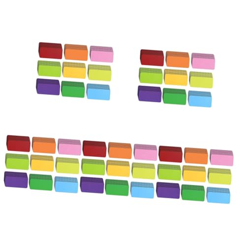 VILLCASE 5 Sätze Magnetisches Etikett Nachricht Block Planke Magnetischer Kalender Namensschild Etiketten Aufkleber Küchenmagnete Aufzeichnen Beschichtetes Papier Colorful 54 Stücke * 5 von VILLCASE