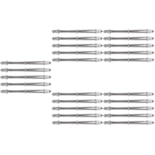 VILLCASE 5 Sätze Mappe Geld Budget Binder Mechanismus Veranstalter Ringbuch Große Ordner Planer Ordner Binder Loseblattbinder Planer Binder Runde Ringbücher Weißnickel Silver 5 Stück * 5 von VILLCASE