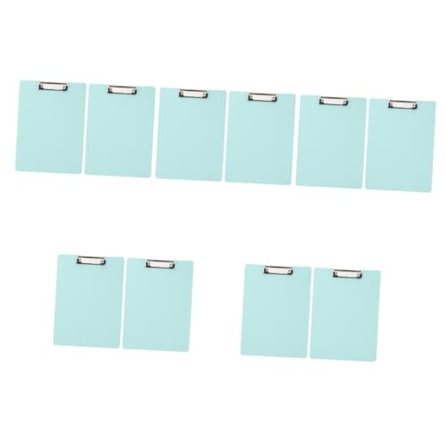 VILLCASE 5 Sätze Mini-zwischenablage Hängendes Klemmbrett Klemmbretter Mini-klemmbrett Mit Stifthalter Planke Binder Büroklammer Papier Clip Dokumentieren Maurer Light Green Pp 2 Stück * 5 von VILLCASE