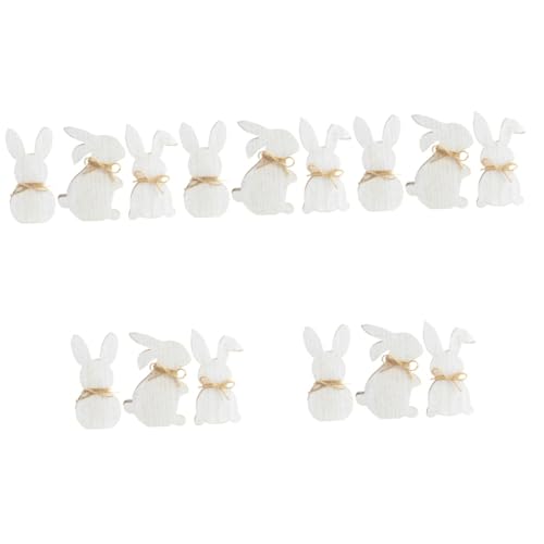 VILLCASE 5 Sätze Osterhase Bär Häschenbett Tierpfanne Keksspielzeug Keks Heu Kaninchen Häschenleckereien Hamsterleckereien Aufblasbare Streu Kinderornamente Für Ostern 3 Stück * 5 von VILLCASE