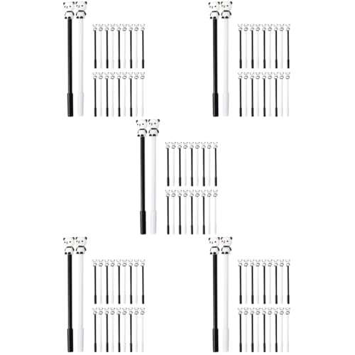 VILLCASE 5 Sätze Panda-stift Tiergehege Tierische Kugelschreiber Bürobedarf Mit Tiermotiven Tierische Schreibwaren Welpenstift Panda-zeug Feine Stifte 0,5 Mm Stifte Plastik 20 Stück * 5 von VILLCASE