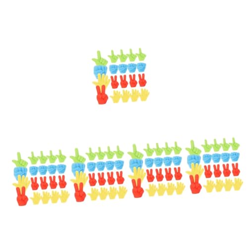 VILLCASE 5 Sätze Radierstift-set Bleistiftanhänger Klebrige Hände Würfel Erasers for Radiergummi Radiergummis Für Die Fingermodellierung Kindergarten-radiergummis 20 Stücke * 5 von VILLCASE