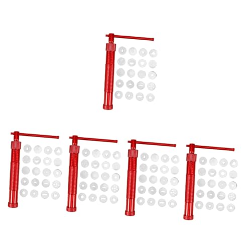VILLCASE 5 Sätze Schlammpresse Polymerton-extruder Fondant-werkzeuge Fondant-extruder Rotierende Fimopresse Werkzeug Zur Herstellung Von - Presse Für Ton Rostfreier Stahl von VILLCASE
