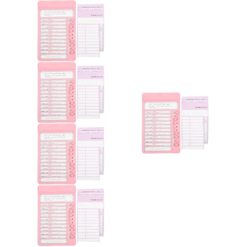 VILLCASE 5 Sätze Selbstdisziplin-checker Töpfchen-trainingsdiagramm Familiendiagramm Klassenzimmer Kinderkreide Sternaufkleber Routinediagramm Für Notizblock Schule Rosa Plastik von VILLCASE