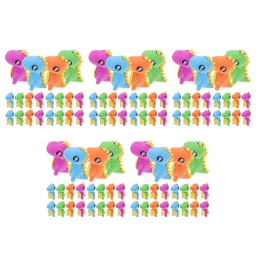 VILLCASE 5 Sätze Tierischer Radiergummi Kinderauto Dinosaurier-tortenaufleger Mini Erasers for Schulsachen Radiergummi Tiere Radiergummis Für Plastik 24 Stück * 5 von VILLCASE