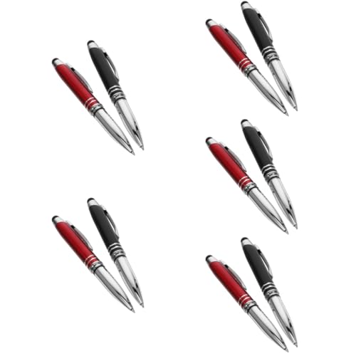 VILLCASE 5 Sätze Touch-kugelschreiber Multipack Vier Markierungen Ultra Punkt Kugelschreiber Mit Licht Stift Mit Beleuchtung Metall Stift Stifte Aus Metall Led-metallstifte 4 Stück * 5 von VILLCASE