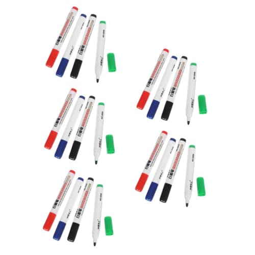 VILLCASE 5 Sätze Whiteboard-stift Eingabestift Stecklampenfassungen Büromarker Beleuchtung Nachtlicht Marker Für Schulbedarf Lampenständer Lampenhalter Schreibtischlampe Plastik 4 Stück * 5 von VILLCASE