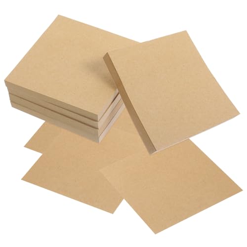 VILLCASE 5 klebrige Aufkleber sticky notes book notebooks notizbücher notizhefte merkzettel Memo-Block braune Haftnotizen klebriger Notizblock Klebestreifen Etikettenaufkleber Papier Brown von VILLCASE