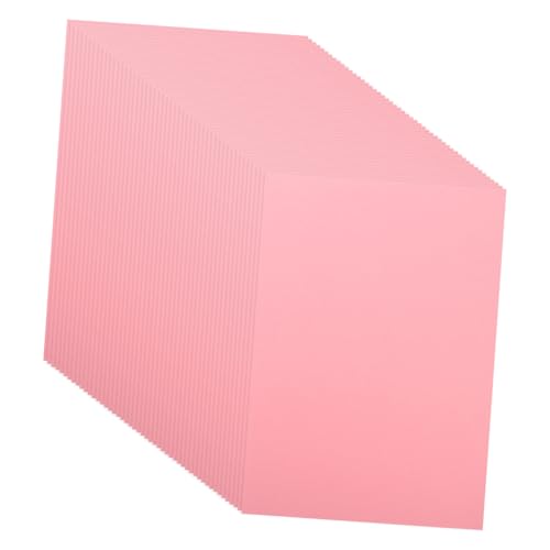 VILLCASE 50 Blatt A4-Farbkarton kreativpapier paketpapier verpackungspapier Bastelpapier craft paper farbiges Druckerpapier DIY kopierpapier origami DIY papier Malen von DIY-Werkzeugen Rosa von VILLCASE