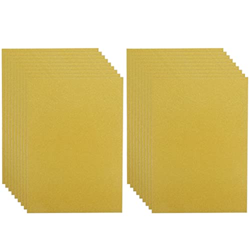 VILLCASE Einladungskarten 50 Blatt Glitzermarmelade Visitenkartenpapier Weiße Karten Bastelmaterial Für Kreativpapier Origami-papier Für Origami Papier Selber Machen Papierstau Golden von VILLCASE