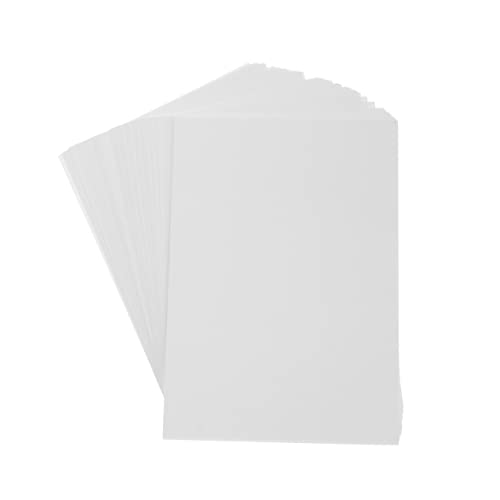 VILLCASE 50 Blatt weiße Papiere papierschere schrenzpapier kraftpapier Schneidepapier printing paper Druckerpapier im Format A4 quadratisches Faltpapier Druckpapiere Bastelpapiere von VILLCASE