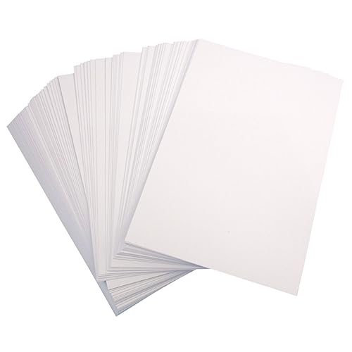 VILLCASE 50 Stück doppelseitiges Fotopapier glossy paper tintenstrahldrucker durckerpapier glänzend beschichtetes Papier glänzendes Fotopapier A4 Fotopapier Bildpapier für Drucker Weiß von VILLCASE