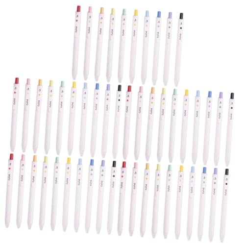 VILLCASE 50 Stück farbiger Gelstift Flüssiger Farbstift zarter Schreibstift professionelle zeichenstifte schreibkladde kugelschreiber kleiner Schreibstift Kompakter Zeichenstift Plastik von VILLCASE