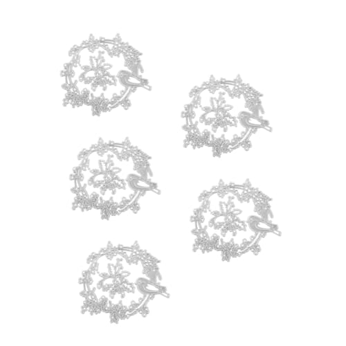 VILLCASE 5St Stanzform bastelset Basteln Tierprägeschablone Prägeschablonen Schneidwerkzeug Dekorstanzen aus Papierkarten Metallschablonen für Karten Kohlenstoffstahl Weiß von VILLCASE