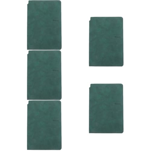 VILLCASE 5st Tragbares Whiteboard Zwischenablage Papier Trockenlöschtafel Notizblock Leeres Notizbuch-whiteboard Lapboard Notebook-whiteboards Für Studenten Mini Digital Weiß Pu Dark Green von VILLCASE