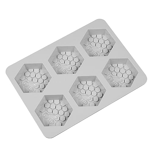 VILLCASE Handgemachte Seife Form 6 Grids Honeycomb Silikon Kuchen Form Seife Mould Kit für von VILLCASE