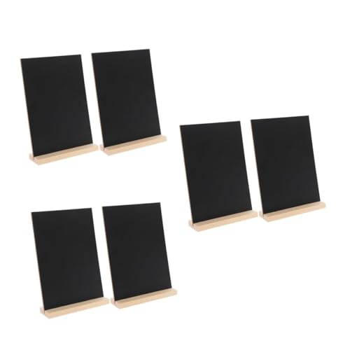 VILLCASE 6 Sätze Tafel-schreibtafel Mini-tafelschilder Für Lebensmittel Menütafel Für Restaurant Kreidetafeln Tafel Menütafel Mini-tafelschilder Mit Ständer Tafel Staffelei Black Holz von VILLCASE