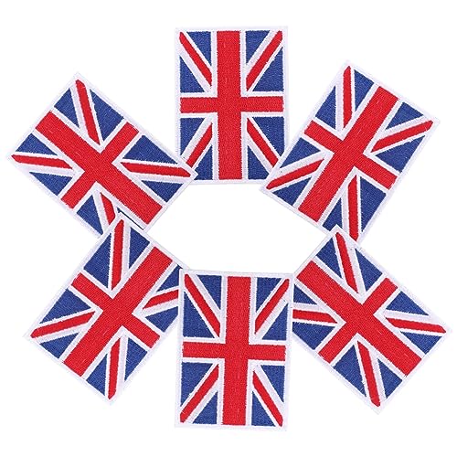VILLCASE 6 Stück Patches Mit Britischer Flagge Union Jack Patch Gestickte Aufnäher Zum Aufbügeln Mit Der Flagge Des Vereinigten Königreichs Für Rucksäcke Kleidung Jeans Hüte Taschen Helme VILLCASE 6 Stück Patches Mit Britischer Flagge Union Jack Patch Gestickte Aufnäher Zum Aufbügeln Mit Der Flagge Des Vereinigten Königreichs Für Rucksäcke Kleidung Jeans Hüte Taschen Helme von VILLCASE