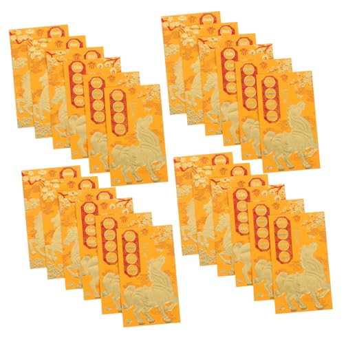 VILLCASE 60 Stück Vietnamese Rote Umschläge Jahr Des Pferdes Goldene Glücksgeldumschläge Vietnamesisches Neujahr Frühling Festival Traditionelle Designs Muster Mix VILLCASE 60 Stück Vietnamese Rote Umschläge Jahr Des Pferdes Goldene Glücksgeldumschläge Vietnamesisches Neujahr Frühling Festival Traditionelle Designs Muster Mix von VILLCASE