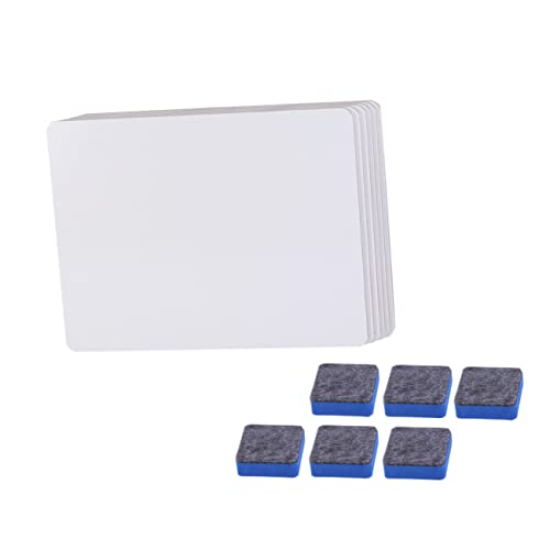 VILLCASE 6St Mini-Whiteboard Desktop-Whiteboard Whiteboard mit Radiergummi Lapboard trocken abwischbar mini whiteboard Whiteboard-Set Whiteboard-Radierer Whiteboard-Nachrichtentafel Hölzern von VILLCASE