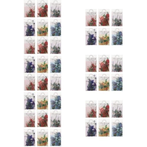 VILLCASE 7 Sätze Pflanzenblumenaufkleber Klebesticker Stickers Aufkleber Blumenmuster-aufkleber Haftetiketten Anlage Schrott Dekorativer Aufkleber Hand Aufkleber Das Haustier 6packs*7 von VILLCASE