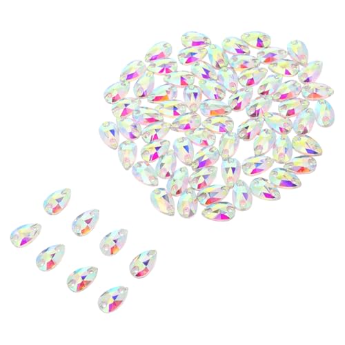 VILLCASE 72 Stück Doppelloch Flatback Schmuck für Diy Kleidung Schuhe Hüte Taschen Funkelnde Verzierung für Kreative Bastelprojekte VILLCASE 72 Stück Doppelloch Flatback Schmuck für Diy Kleidung Schuhe Hüte Taschen Funkelnde Verzierung für Kreative Bastelprojekte von VILLCASE