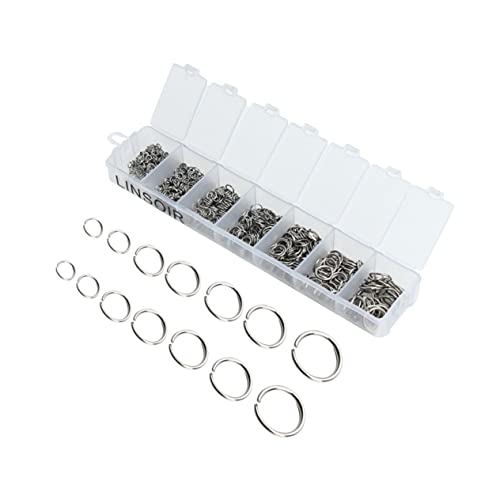 VILLCASE 770 Stk Diy-teile Schmuckzubehör Ringe Schmuckringe Kreis Ohrstecker Schmuckherstellung Von Ringen Geschlossene Biegeringe Sprungringe-kit Schmuck Biegeringe Sprungringe Basteln von VILLCASE