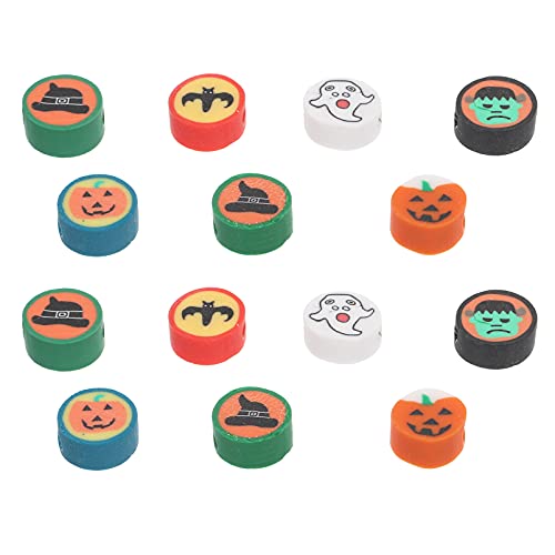 VILLCASE 8 Sets Schmuckdekorperlen Armbandherstellung Zubehör Halloween Polymer Clay Perlen Bastelperlen Charms Dekorative Perlenstränge 100 Stück * 8 von VILLCASE