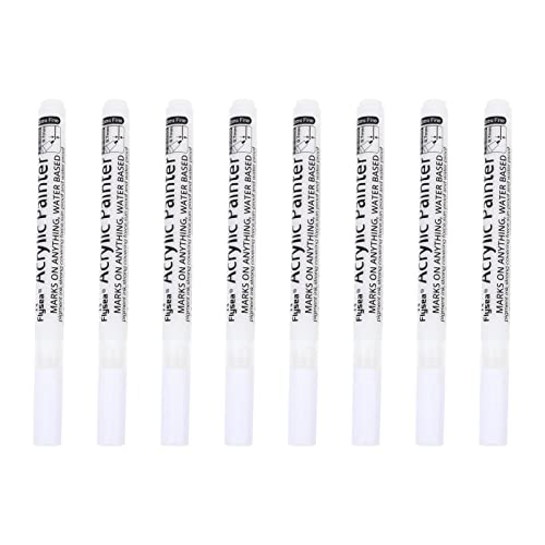 VILLCASE 8St Acrylmarker Textmarker Markierungen Filzstifte Planke Whiteboard-Marker schreibwaren schreibkladde schulmaterial geruchlose Markierungsstifte Studenten-Marker Weiß von VILLCASE