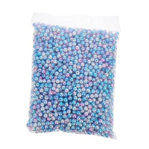 VILLCASE 8mm Imitation Perlen Spacer Beads Holografisch Lila Für DIY Schmuck Basteln Perfekte Kunststoffperlen Für Armbänder Halsketten Und Kreative Schmuckprojekte von VILLCASE