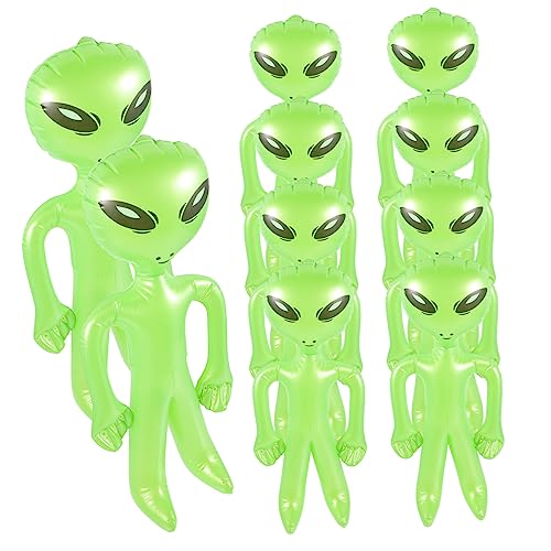 VILLCASE Aufblasbarer Grüner Alien Alien-Party-zubehör Riesiger Alien Aufblasen Alien-aufblasfiguren Mars-Aliens Aufblasen Aufblasbare Alien-Ballons Spielzeug Geschenk Halloween PVC Kind von VILLCASE