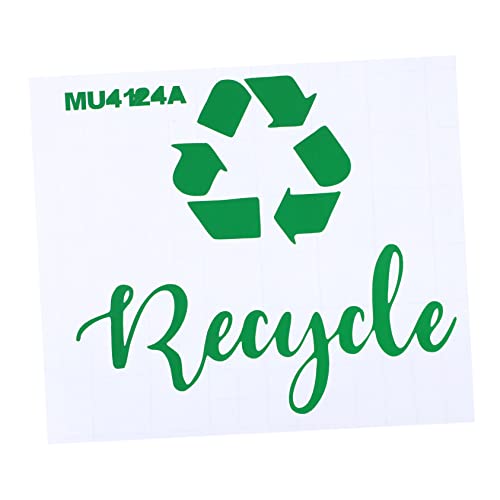 VILLCASE Aufkleber Für Mülltonnen Zeichen Im Freien Kompostbehälter Wasserfeste Etiketten Mülleimer-logo Recycling-mülleimer-aufkleber Abnehmbare Etiketten Abnehmbare Aufkleber Green Pvc von VILLCASE