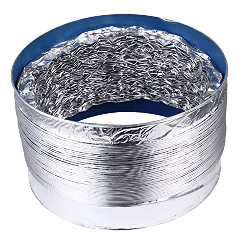 VILLCASE Auspuff zweilagiger Teleskopkanal flexibler Luftkanal Trockner-Entlüftungsschlauch Küchenzubehör Aluminiumfolie Silver VILLCASE Auspuff zweilagiger Teleskopkanal flexibler Luftkanal Trockner-Entlüftungsschlauch Küchenzubehör Aluminiumfolie Silver von VILLCASE
