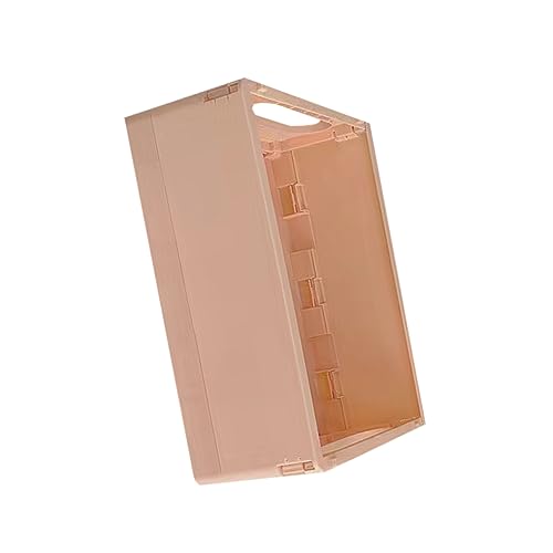 VILLCASE Büro-Aufbewahrungskorb Desktop-Bücherregal Kinderzimmer schreibtisch schublade storage boxes Buch Container Korb für Kleinigkeiten für den Haushalt Plastik Rosa von VILLCASE