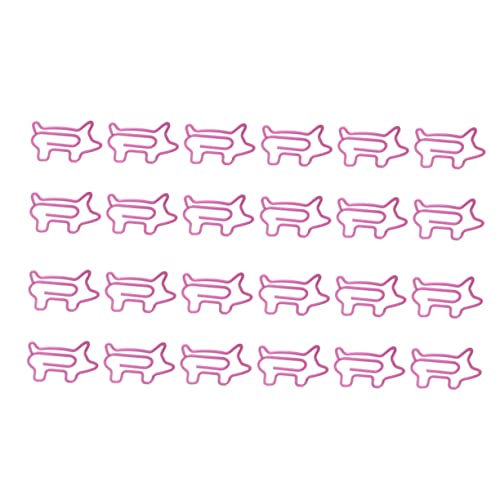 VILLCASE Cartoon Büroklammern Pink Kleine Schweinchen Design Papierclips Für Schule Und Büro Vielseitige Für Unterlagen Und Notizen von VILLCASE